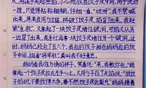 我学会了包饺子作文400字左右四年级上册_我学会了包饺子作文400字左右四年级上册语文